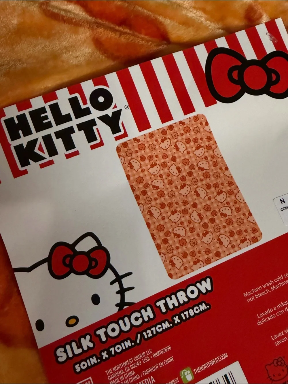 Hello Kitty Silk Touch Throw